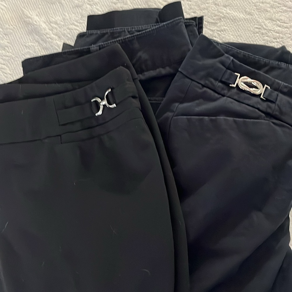 New York and Company size 6 slacks four pairs included.
